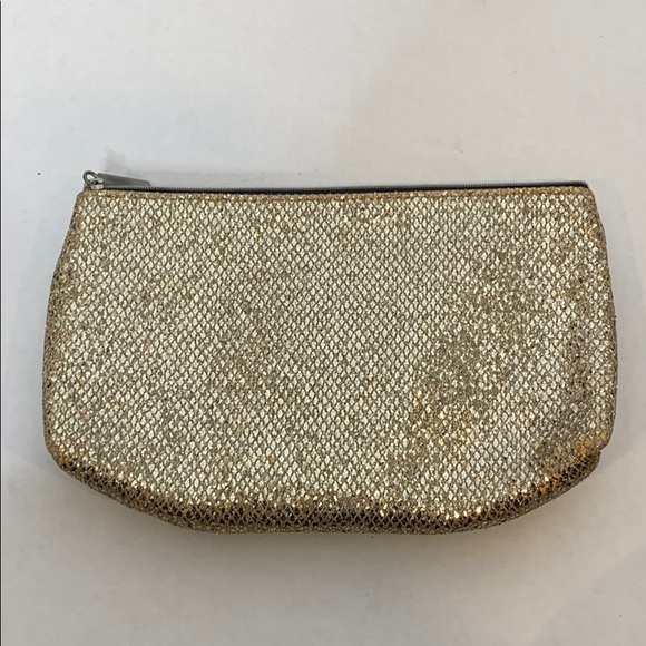 H&M Bags Hm Gold Glitter Cosmetic Bag Clutch Poshmark